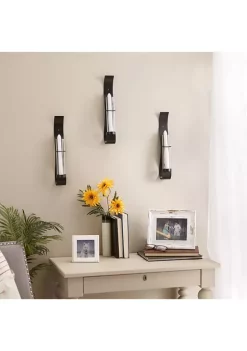 Coupon 👍 Zingz & Thingz Billow Wall Sconce Vases (Set of 3) 2x3.25x14.37" ❤️ -Cheap Joyland Shop Belk 574