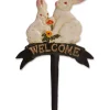 Best Pirce 👏 Zingz & Thingz Welcome Bunnies Cast Iron Sign 🧨