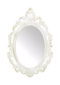 Cheap 🧨 Zingz & Thingz Antiqued White Wall Mirror 15.5x23.5x0.5" 💯 -Cheap Joyland Shop Belk 606
