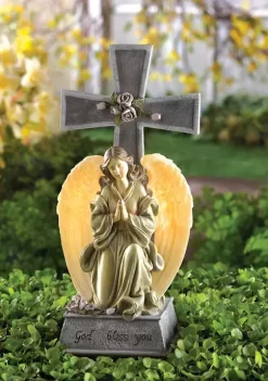 Outlet 😍 Zingz & Thingz Blessed Cross Solar Light 4.25x4.75x10.75" ⌛ -Cheap Joyland Shop Belk 620