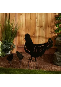 Budget 😉 Zingz & Thingz Chicken Family Garden Stake 🧨 -Cheap Joyland Shop Belk 652