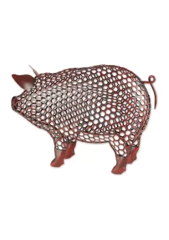 Flash Sale ⭐ Zingz & Thingz Chicken Wire Pig Sculpture 🎉 -Cheap Joyland Shop Belk 657