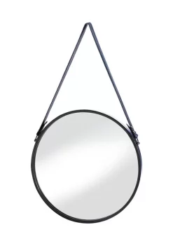 Brand new 👏 Zingz & Thingz Hanging Mirror with Faux Leather Strap 15.75x1x27.75” ✔️ -Cheap Joyland Shop Belk 684