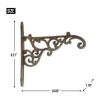 Flash Sale 🔔 Zingz & Thingz Ornate Cast Iron Planter Bracket 🔔