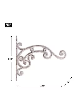 Promo 👍 Zingz & Thingz Swirl Cast Iron Planter Bracket 🧨
