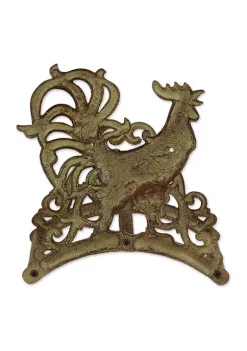 Flash Sale ⌛ Zingz & Thingz Rooster Cast Iron Hose Organizer 🎉 -Cheap Joyland Shop Belk 849