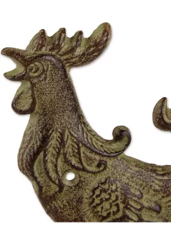 Flash Sale ⌛ Zingz & Thingz Rooster Cast Iron Hose Organizer 🎉 -Cheap Joyland Shop Belk 850