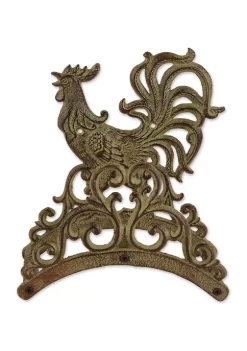 Flash Sale ⌛ Zingz & Thingz Rooster Cast Iron Hose Organizer 🎉 -Cheap Joyland Shop Belk 852