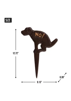 Buy 🎉 Zingz & Thingz No. Pooping Cast Iron Garden Stake ✨ -Cheap Joyland Shop Belk 864