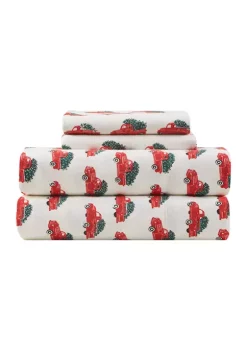 Cheap ✨ Joyland 🎄 Christmas Wishes Truck With Tree Flannel Sheet Set 👏 -Cheap Joyland Shop Belk 89