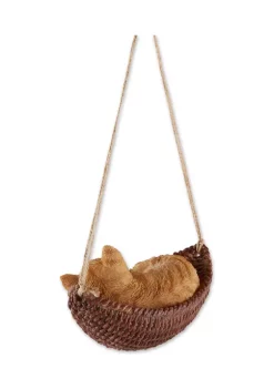 Cheap 😉 Zingz & Thingz Napping Cat on Hammock Figurine 7x3.75x3.75" ❤️ -Cheap Joyland Shop Belk 900