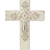 Deals ✔️ Zingz & Thingz ORNATE WHITEWASHED CROSS 🎉