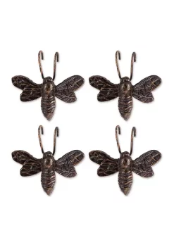 Best Sale 🔥 Zingz & Thingz Bee Cast Iron Pot Hanger (Set of 4) ✔️